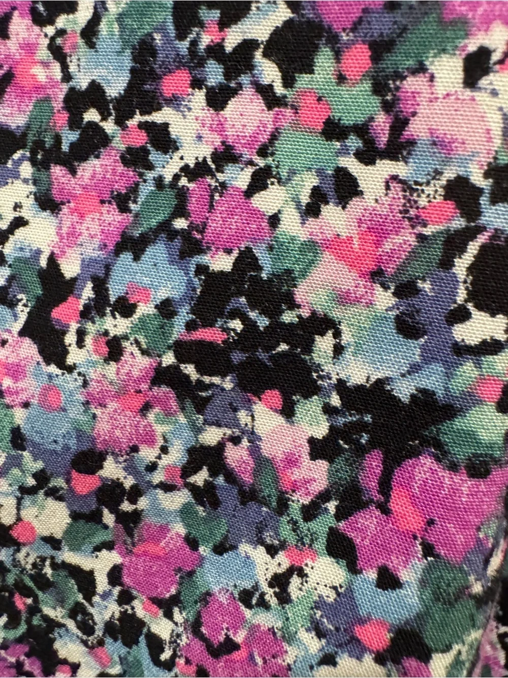 Ava & Viv Women’s Lavender Black Floral Long Sleeve V Neck Dress Size 1X NWT - Picture 4 of 10